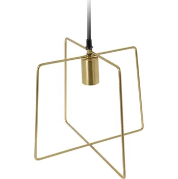 Home Styling Collection Závěsná lampa, čtvercová, zlatá, 29 cm