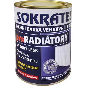 Barva ve spreji SOKRATES® Barva na radiátory 1000 bílá lesklá 2 kg
