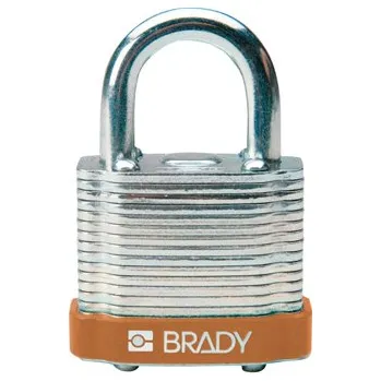 Visací zámek Ocelové zámky s 20 mm okem, hnědá, 6 ks