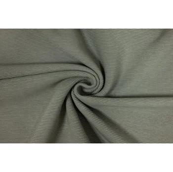 Bavlněný úplet žebrovaný ottoman taupe