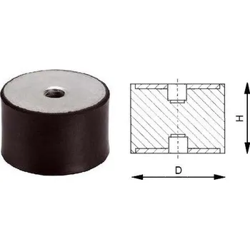 Silentblok nápravy RUBENA silentblok T3 80x55 M10