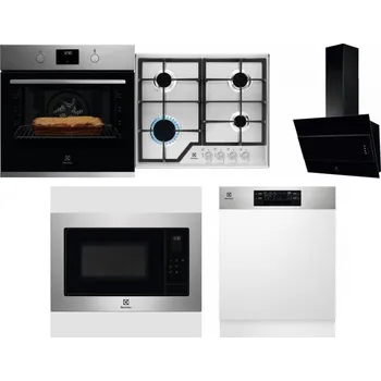 Set domácích spotřebičů ELECTROLUX KOFGH70TX + ELECTROLUX KGS6426SX + ELECTROLUX LFV316K + ELECTROLUX EMS4253TEX + ELECTROLUX EEM48300IX