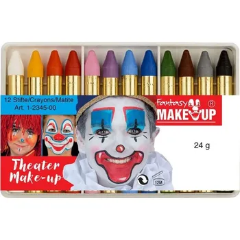 Karnevalový kostým Make-up sada - 12 barev