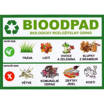 Bioodpad (samolepka 280x200 mm)