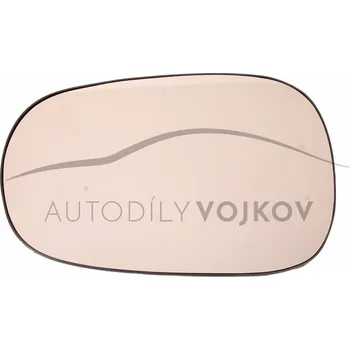 Auto zrcátko Sklo zpětného zrcátka s plastovým držákem levé i pravé L=P Renault Modus 2004 - 2008