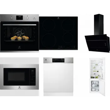 Set domácích spotřebičů ELECTROLUX KODGH70TX + ELECTROLUX LIR60430 + ELECTROLUX LFV316K + ELECTROLUX EMS4253TEX + ELECTROLUX EEM48300IX + ELECTROLUX ENT6TF18S
