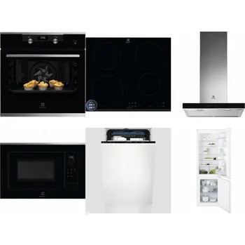 Set domácích spotřebičů ELECTROLUX KODEH70X + ELECTROLUX LIR60433B + ELECTROLUX LFT766X + ELECTROLUX LMS4253TMX + ELECTROLUX EEM23100L + ELECTROLUX ENT6TF18S