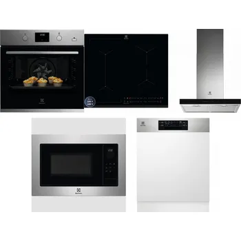 Set domácích spotřebičů ELECTROLUX KODGH70TX + ELECTROLUX EIS62449 + ELECTROLUX LFT766X + ELECTROLUX EMS4253TEX + ELECTROLUX EEM48300IX