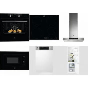 Set domácích spotřebičů ELECTROLUX KODEH70X + ELECTROLUX LIR60430 + ELECTROLUX LFT426X + ELECTROLUX LMS2203EMX + ELECTROLUX EEM43300IX + ELECTROLUX LNT3LF18S