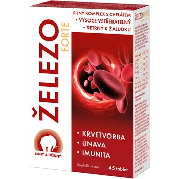 SWISS MED Pharmaceuticals Železo Forte 45 tbl.