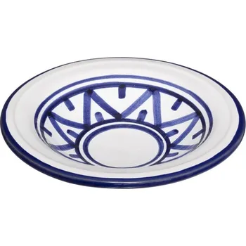 Talíř Secret de Gourmet Porcelánový talíř SOHAN, O 14,5 cm, bílý a modrý