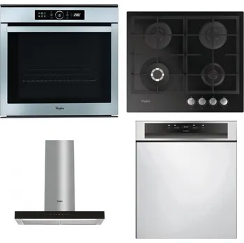 Set domácích spotřebičů WHIRLPOOL ABSOLUTE AKZM 8480 IX + WHIRLPOOL GOFL 629/NB + WHIRLPOOL WHBS 62F LT K + WHIRLPOOL WBC 3C34 PF X