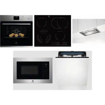 Set domácích spotřebičů ELECTROLUX KODGH70TX + ELECTROLUX EHF6547FXK + ELECTROLUX LFG716X + ELECTROLUX EMS4253TEX + ELECTROLUX EES48200L