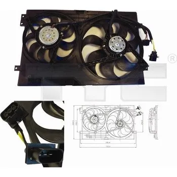 Chladič motoru Větrák, chlazení motoru TYC 837-0024