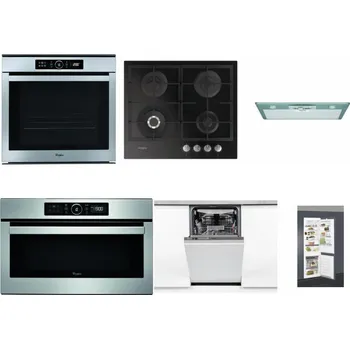 Set domácích spotřebičů WHIRLPOOL ABSOLUTE AKZM 8480 IX + WHIRLPOOL GOFL 629/NB + WHIRLPOOL AKR 650/1 IX + WHIRLPOOL ABSOLUTE AMW 730 IX + WHIRLPOOL WSIO 3O34 PFE X + WHIRLPOOL ART 66112