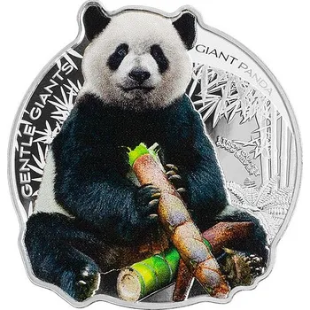 JEMNÍ OBŘI PANDA VELKÁ coin Gentle Giants Giant Panda - 1 oz stříbrná mince