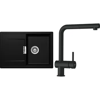 Kuchyňský dřez Set Schock S5-2 (dřez Mono D-100S Magma + baterie Epos.120 Magma)