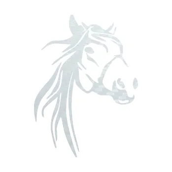Samolepící dekorace SAMOLEPKA Kůň 096 pravá (51 - 3D karbon bílý) NA AUTO, NÁLEPKA, FÓLIE, POLEP, TUNING, VLASTNÍ TEXT, TISK, AUTOSAMOLEPKY.cz, POLEPY, OBRÁZEK, LOGO, SAMOLEPKY