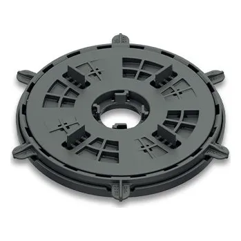 Rektifikační terč pod dlažbu H 16-22 mm (Výškově stavitelný terč od 16 mm do 22 mm | kruhová podložka Ø 156 a výšky h 6 | základna Ø 150 | hlava se závitem Ø 140 | výška hlavy H 9 | spára 4 mm | H nosnost 1000 kg )