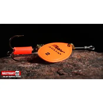 Umělá nástraha Rotační třpytka MEPPS Aglia Fluo 2 - Color: orange