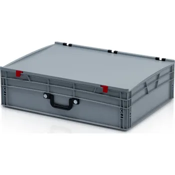 Přepravka na jídlo Přepravka EURO s víkem 80x60x23,5 - 1 madlo na dlouhé straně