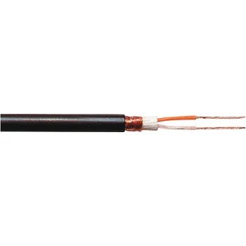 elektrický kabel Tasker Mikrofon Kabel na Cívce 2x 0.25 mm² 100 m Černá