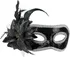 Karnevalová maska Boland Venice Fiore černá škraboška s květinou