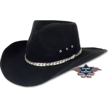 Klobouk Stars & Stripes Westernový klobouk "KANSAS BLACK" Velikost: 60