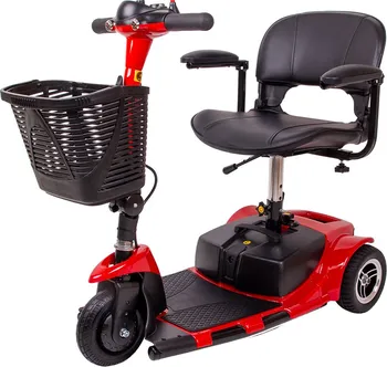 Elektrický invalidní skútr Baichen Kocunar elektrický tříkolový vozík červený