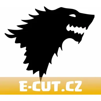 Samolepicí dekorace na vozidlo Samolepka Vlk - Winter Is Coming - 10x8