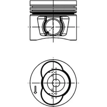 Motor automobilu Píst KOLBENSCHMIDT 40715620