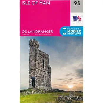 Ordnance Survay vydavatelství mapa Isle of Man 1:50 t.