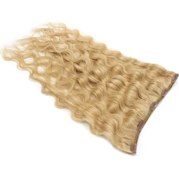 Příčesek Clip pás 40cm vlnitý - přírodní blond