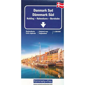 Kümmerly Frey/Hallwag vydavatelství mapa Denmark sud 1:200 t.