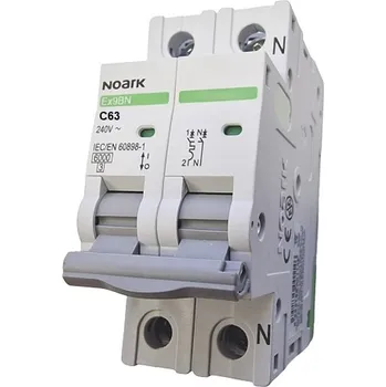 modulární přístroj a rozvaděč Noark 100119 Ex9BN 1PN C63 Instalační jistič 6 kA, charakteristika C, 63 A, 1+Npól (Ex9BN 1PN C63)