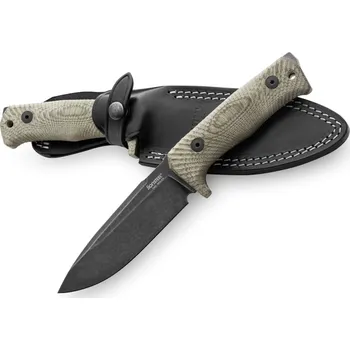 lovecký nůž Lionsteel T5 black, green canvas
