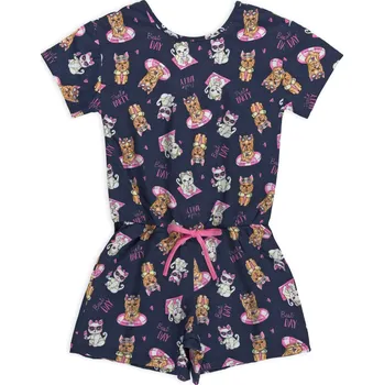 Dívčí overal BEE LOOP BEST DAY modrý Velikost: 116