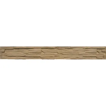 Příslušenství pro plot Betonová deska plotová sokl, jednostranná – 200 x 25 cm, štípaný kámen - pískovec