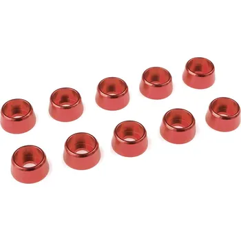 RC náhradní díl Podložka pro válc. hlavu M4/10mm hliník červená (10)