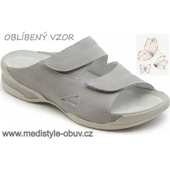 Dámská obuv MEDISTYLE LUCY 5L-E16/1 pantofel šedý, šedá - 38