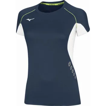 Dámské tričko Dámské sportovní tričko Mizuno Premium JPN Tee/Navy/White Velikost: M