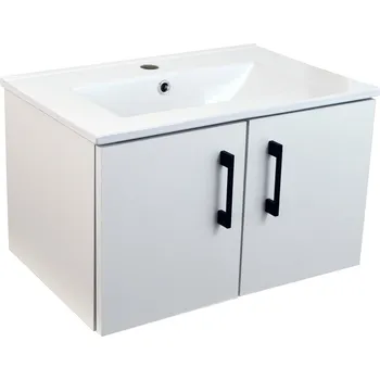 Koupelnový nábytek BPS-koupelny Koupelnová skříňka s keramickým umyvadlem Agria II W 60 - bílá