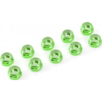 Matice Matice samojistná M4 hliník zelená (10)