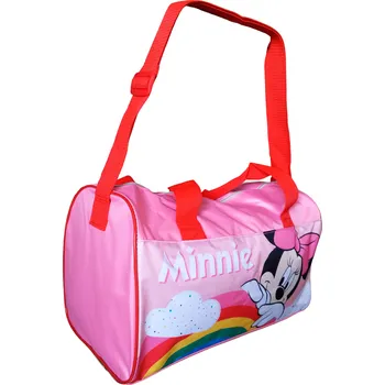 Dětský batoh SETINO Taška MINNIE DUHA cestovní - sportovní dívčí růžová