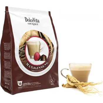 Dolce Vita Italfoods Dolce Vita ŽENŠENOVÁ káva MAXI do Dolce Gusto 16 kusů kapslí