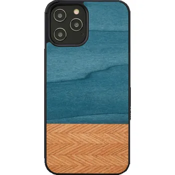 Pouzdro na mobilní telefon Pouzdro MAN&WOOD pro iPhone 12 Pro Max denim černé