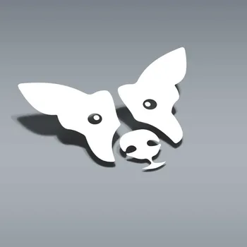 Samolepicí dekorace na vozidlo Samolepka Psí Tvář - 10x7