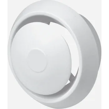 Větrací mřížka Den Braven Ventil s regulací uzavírací bílá Barva: Bílá, Varianta: Ventil s regulací uzavírací, průměr 100 mm, bílá, materiál: plast