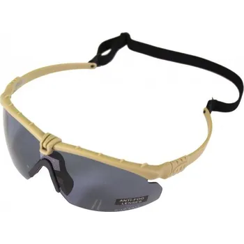 NUPROL NUPROL ochranné brýle BATTLE PRO'S (s vložkou), tmavá skla - Písková