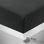 Jersey prostěradlo 180x200 Premium - Černá